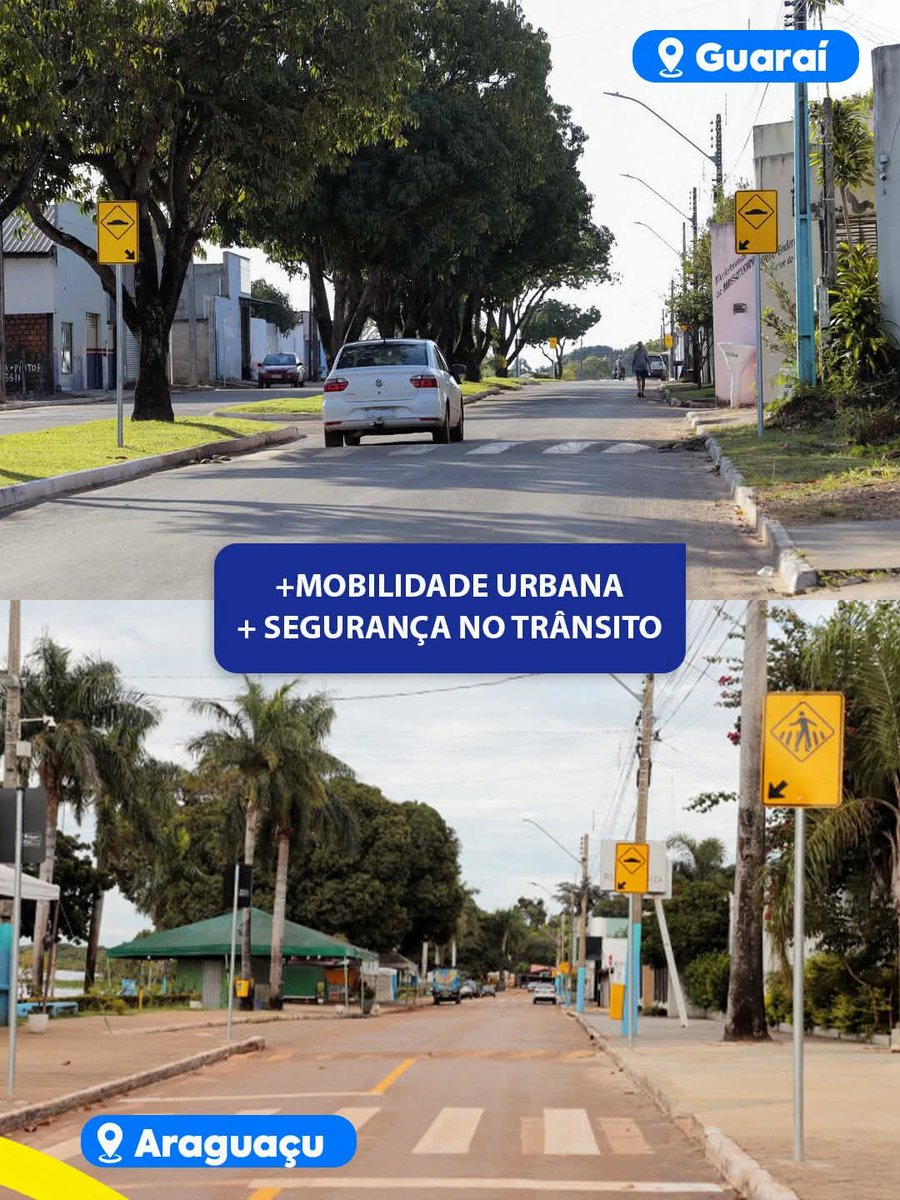 governoTO's tweet photo. 🚧 Mais segurança e organização no trânsito!

O Governo do Tocantins, por meio do @DetranTO, já alcançou 83% de execução da primeira fase do projeto de sinalização viária em municípios do interior do Estado. https://t.co/wPEh9gitOd