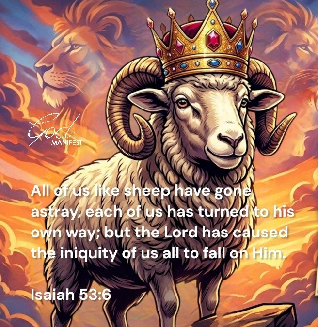 thegodmanifest's tweet image. Isaiah 53:6 NASB
All of us like sheep have gone astray, each of us has turned to his own way; but the Lord has caused the iniquity of us all to fall on Him.

#jesus #jesuschrist #JesusIsLord #ChristisKing #JesusSaves