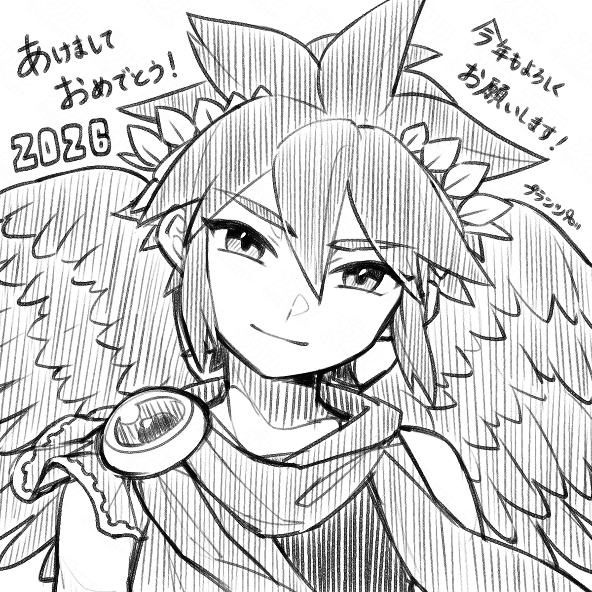 年始にブルスカにあげてた絵 