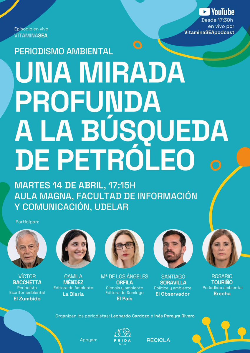 ⭐ ES HOY!!!

🏗 Una mirada profunda a la búsqueda de petróleo se podrá ver en forma presencial o a través de Youtube youtube.com/@VITAMINASEApo…

👉Están tod@s invitad@s!!!