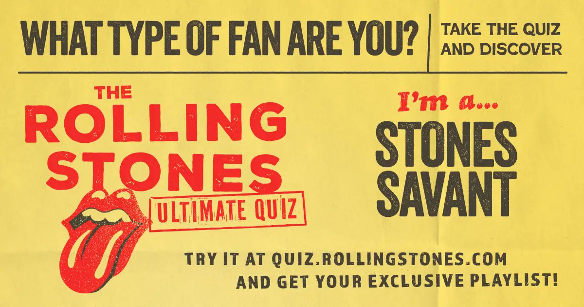 febo86's tweet photo. Check out my score and get your own personalized playlist!
@RollingStones https://t.co/4rIABzTckD
