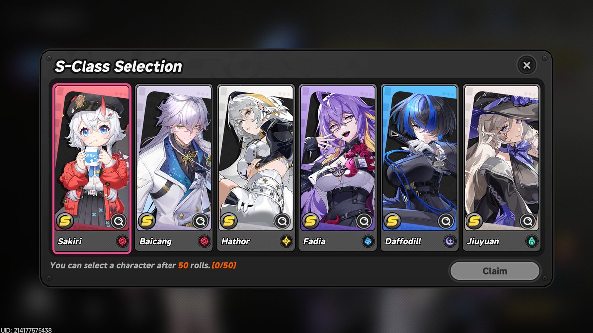 Who would you pick on the S-Class selector after reaching 50 pulls in Neverness to Everness?

#NTE