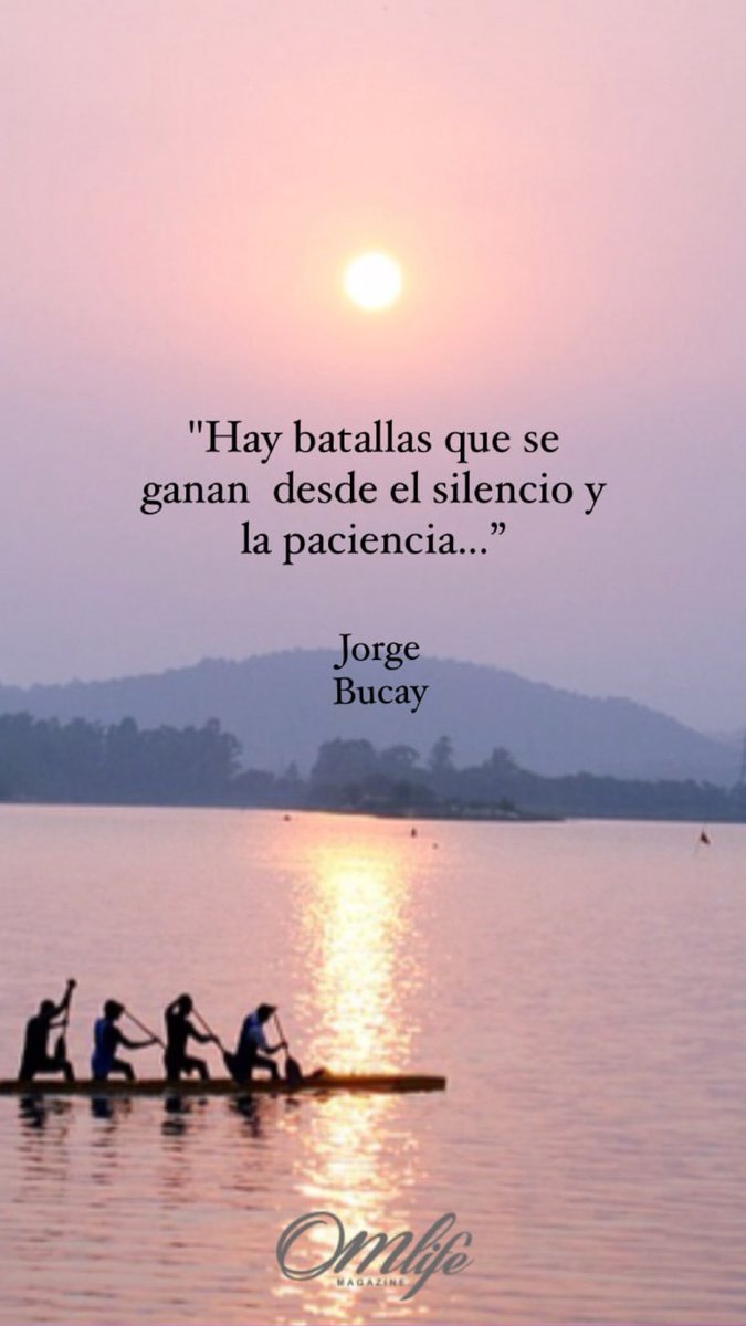 “Hay batallas que se ganan desde el silencio y la paciencia…”

✍🏻Jorge Bucay

#BuenosDías #FelizMartes