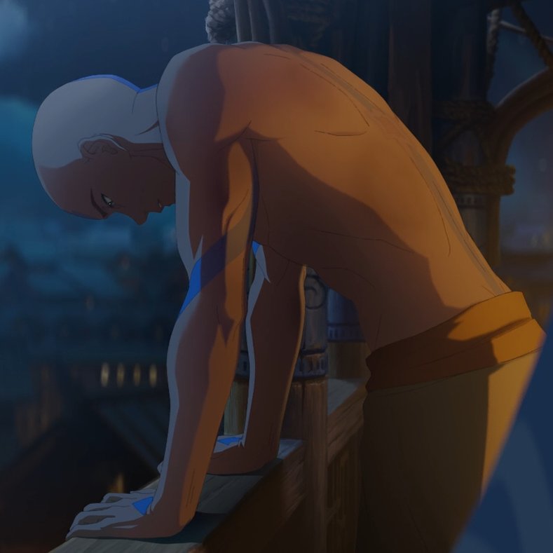 kaiscake's tweet image. avatar aang getting this crazy post timeskip glow up my GOD