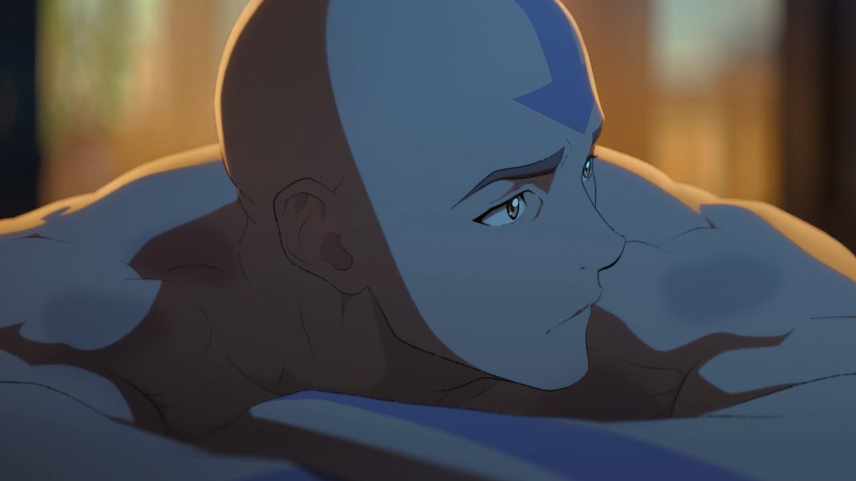 kaiscake's tweet image. avatar aang getting this crazy post timeskip glow up my GOD