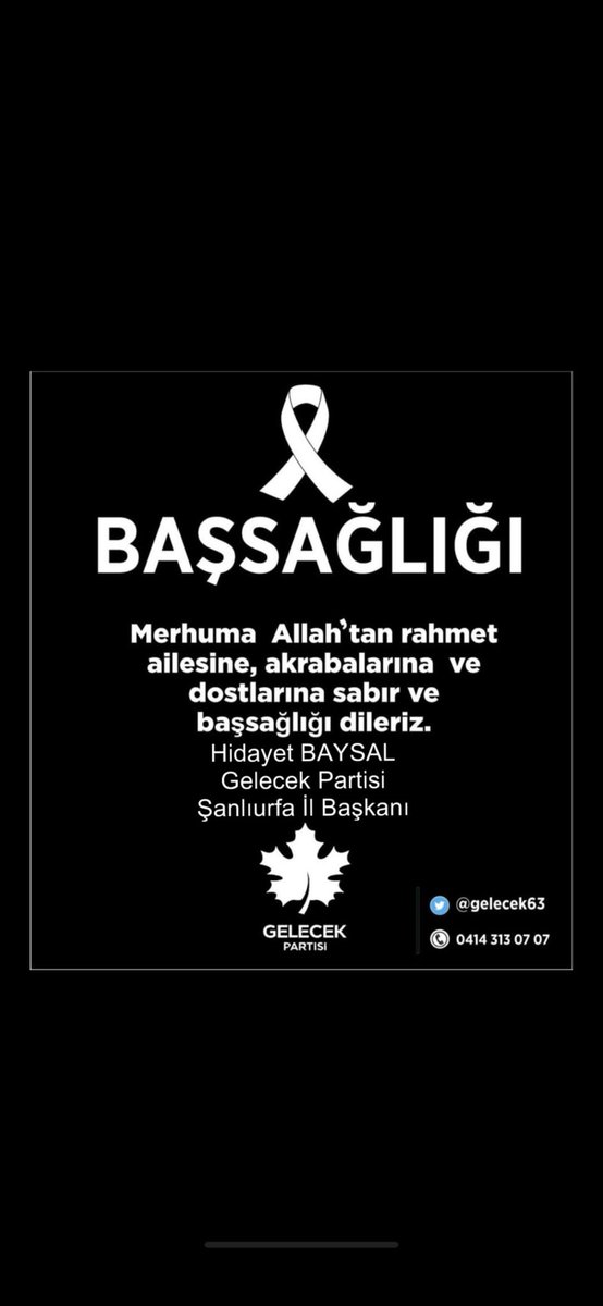 hidayetbaysal8's tweet photo. İl yönetimi ve Haliliye ilçe başkanımız ile beraber Ulak ailesinin taziyesine katıldık merhuma  Allah’tan rahmet ailesine ve akrabalarına baş sağlığı diliyorum. @Ahmet_Davutoglu @yesilyurt_ @GelecekPartiTR @EminKancur @MustafaKancur @MHelvaci63 @Cahitbayram63 https://t.co/fgE2jfL0yd