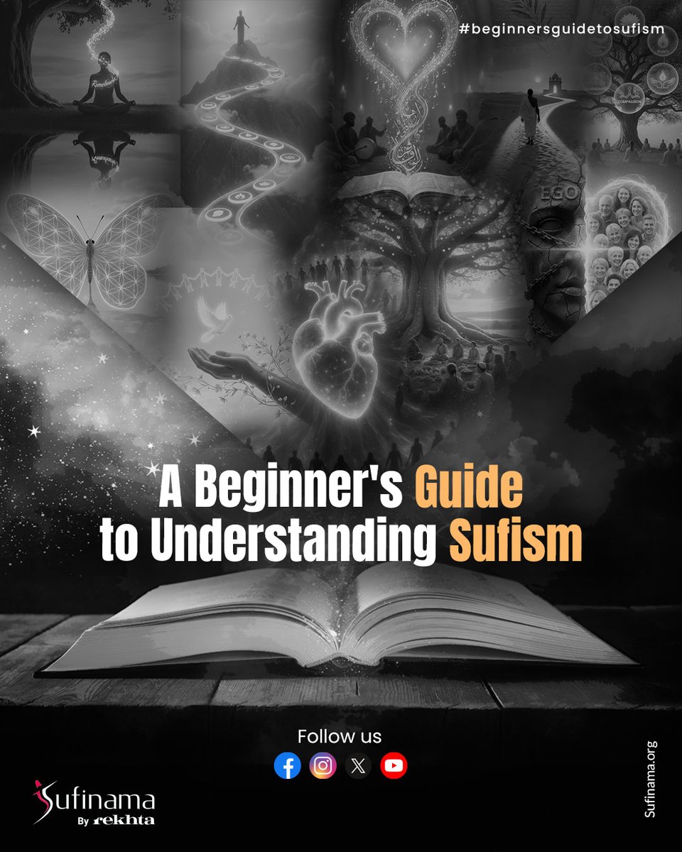 Soofinama's tweet image. In the heart’s gentle whisper, Sufism blooms like a rose in divine light. A beginner’s sacred path to dissolve ego, embrace love, and meet the Beloved within. Swipe and return home. One breath closer to the Divine.
#sufinama | #sufism | #sufi | #sufiguide | #lifeofsufi