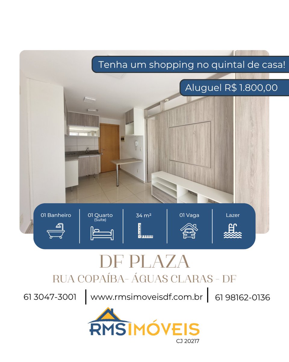 RMSimoveisdf's tweet image. ✨ Apê no DF Plaza com 1 quarto, varanda e vaga! Viva com praticidade tendo o shopping como seu quintal 🛍️ Condomínio completo em Águas Claras.

💰 Aluguel: R$ 1.800 | Cond.: R$ 525

📲 Agende sua visita!

#AguasClarasDF #DFPlaza #AluguelDF #RMSImoveis #MorarBem