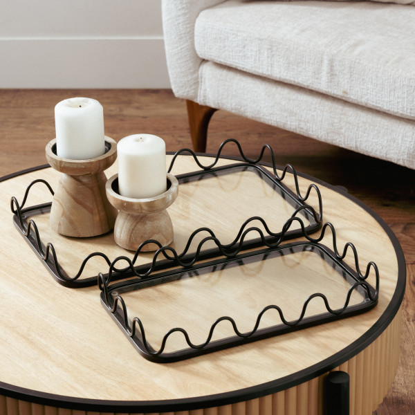 danieljdevries's tweet photo. @decomarche is heading to #HighPointMarket April 22–29 with two new debuts — and we couldn't be more excited to show them off. 🖤

The Black Glass Room Wall Shelf with Metal Frame (Set of 3) brings clean, angular style to the wall — sleek matte black finish, durable metal construction, and a minimalist aesthetic that photographs beautifully and sells across every channel.

The Black Metal Living Room Decor Tray Set (18" & 15"W) brings that same energy to the tabletop — metal and glass construction, smooth edges, sturdy glass base, and the kind of high-visual-impact design that resonates with today's consumer.

Perfect for retailers, ecommerce buyers, interior designers, and stagers. Both pieces are built to perform on the floor and online.

Come find us and let's talk about what works for your business.

📍 IHFC W348 | Wrenn, Floor 3 | April 22–29

#HPMkt #DecoMarche #HomeDecor #TradeShow #RetailBuying #Ecommerce #InteriorDesign