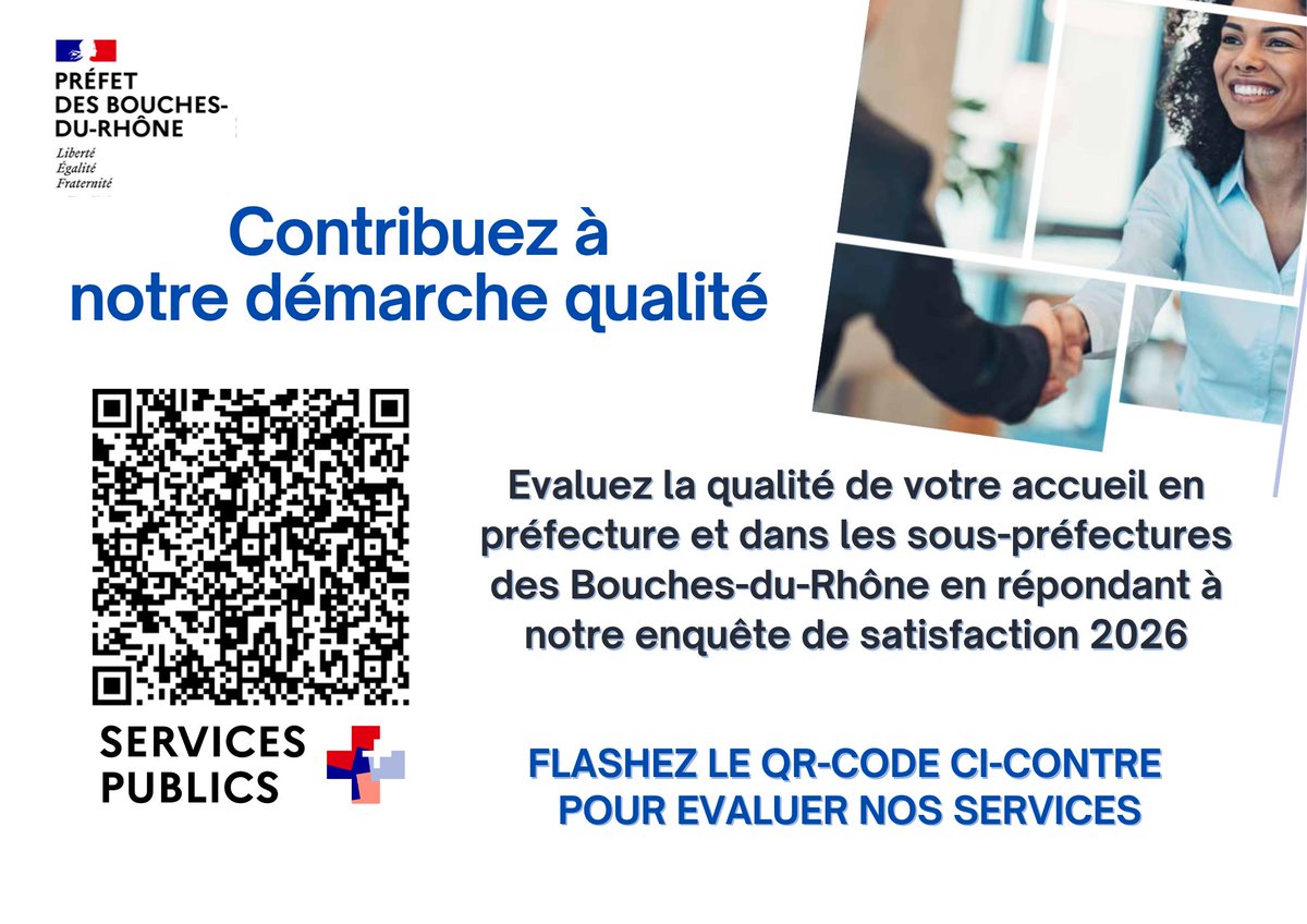 Image de Préfet de la région Provence-Alpes-Côte d'Azur - #Enquête de #satisfaction de la préfecture et des sous-préfectures des #BouchesduRhône |

📞Vous ave