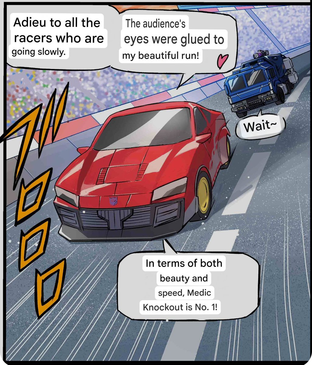 Flora88Ng's tweet image. #transformers #knockout #breakdown #kobd #bdko
AWWW They're racing together‼️