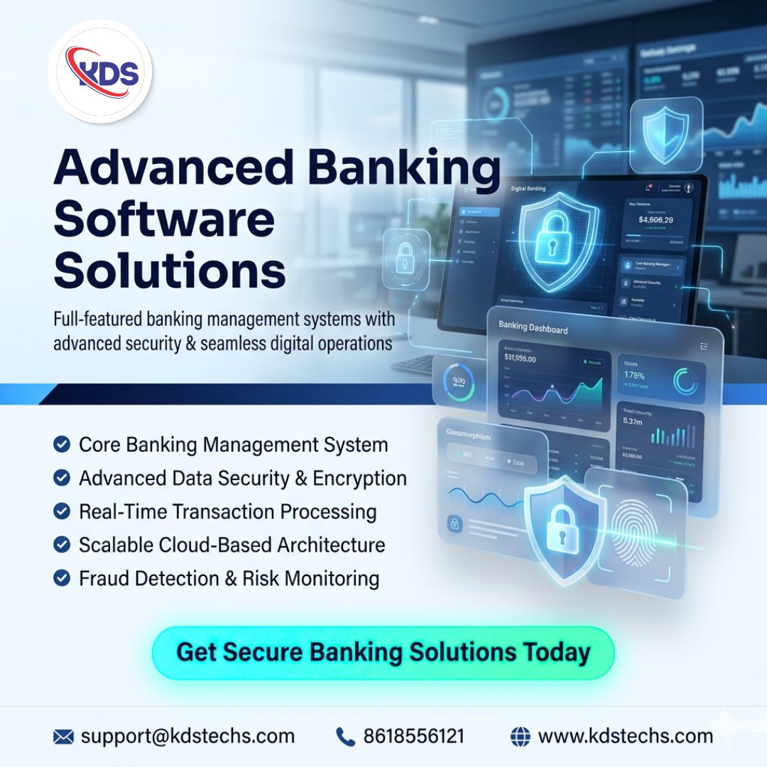 KDAS_Official's tweet image. 🔐 Empower Your Bank with Advanced Digital Solutions!

💡 Why choose our Banking Software?
✔️ Complete Core Banking Management System
✔️ Advanced Data Security &amp;amp; Encryption 🔒

📞 8618556121
📧 support@kdstechs.com
🌐 kdstechs.com

#BankingSolutions  #KDStechSolutions