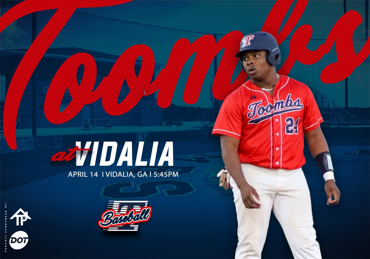ToombsDogs's tweet image. GAME DAY! ⚾️
📍Vidalia HS 
⏰ 5:45 PM 
🎟️ gofan.co/event/4129219?…

Proudly sponsored by Dot Foods and Todd Padgett Housing Center Inc.! 

#BAD #BeADog #GoDogs #CommitToTheT