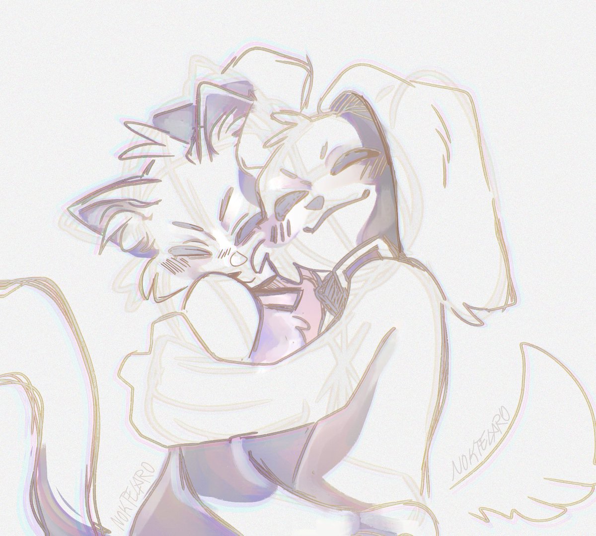 Noktelaro's tweet image. Quick sketch
#dogdayxcatnap