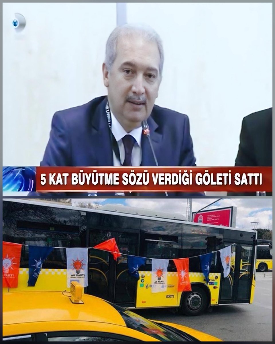 Bahceshr_Golet's tweet photo. Mansur Yavaş hakkında soruşturma başlatanlar; 2015’de 5 kat büyüteceğiz dediği Bahçeşehir Göleti satan ve İBB Başkanı olduğunda  İETT otobüslerini AKP flamalarıyla donatıp mitingine ücretsiz taşıyan, yolculara kek ikram eden Mevlüt Uysal hakkında TEK BİR SORUŞTURMA BAŞLATMADI. https://t.co/hVaCxqCCga