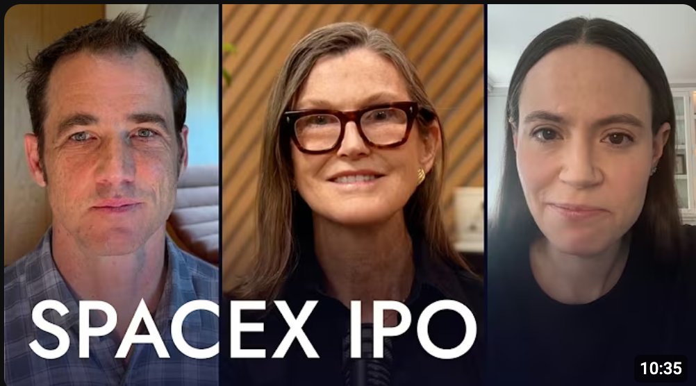 tenburger2's tweet image. $TSLA #spacex
朗報
キャシー姐さん"SpaceXはただの宇宙企業じゃない：AI時代の“軌道上データセンター覇者”へ」と絶賛。そして将来的に技術的に他社より10年先を進んでいるテスラと融合するだろうと予想。ただしタイミングは今じゃない👧