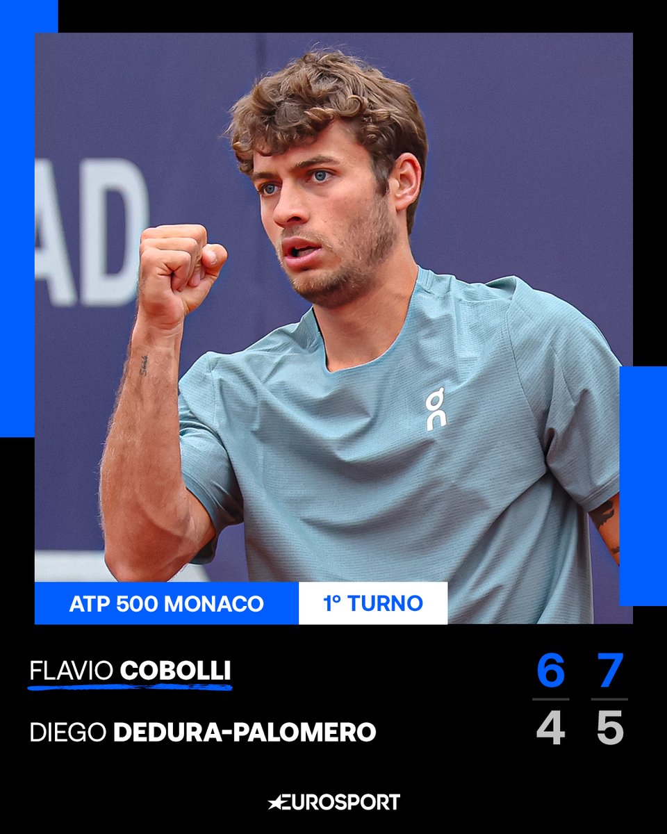 Eurosport_IT's tweet image. COBOLLI SUPERA IL PRIMO TURNO A MONACO 👏🏻🇮🇹

Flavio chiude in due set il match contro il tedesco Dedura-Palomero e approda agli ottavi di finale, dove incontrerà il vincente tra Bergs e Topo 💪

#Tennis #bmwopenbybitpanda #Cobolli