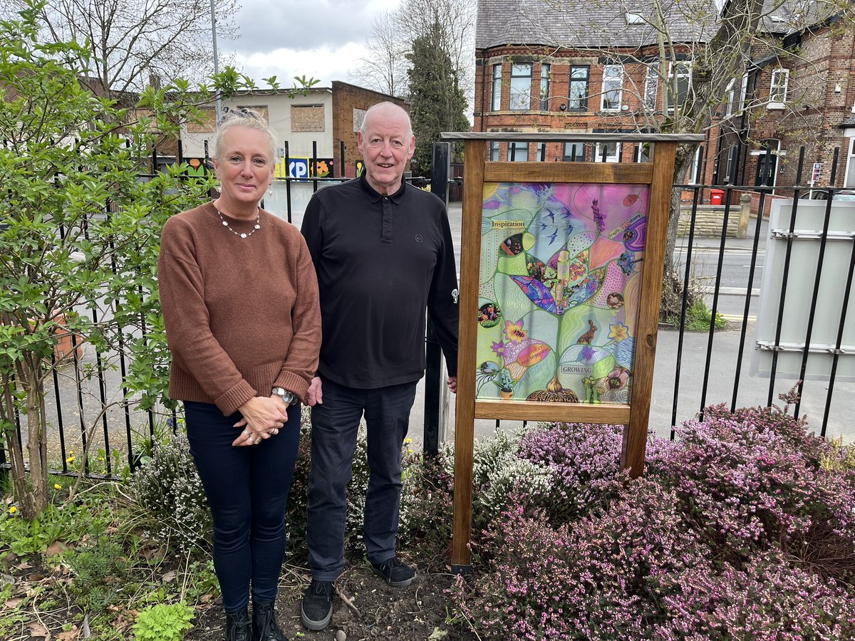mathewhbenham's tweet image. It’s a lovely part of Chorlton now. Thank you to all the volunteers who have made the community garden so special. The new sculpture by Jolene Sheehan is a beautiful addition. The funding for this work was provided by the council. #chorlton