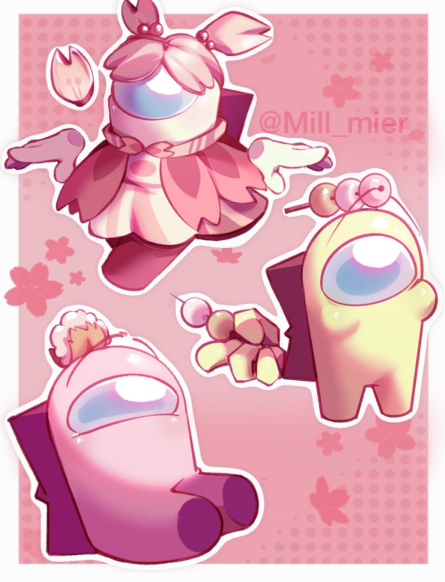 Mill23063667's tweet image. these outfits are so cute so I draw some of them🌸✨
#AmongUs #amongusart #amongusfanart