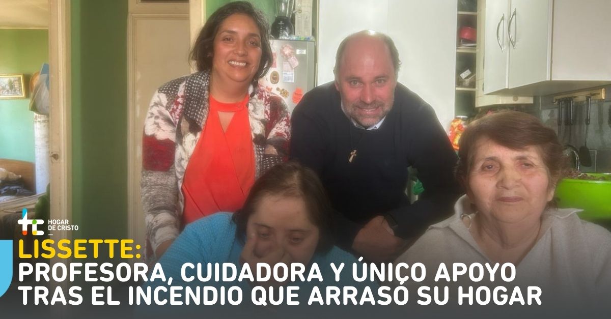 Lissette cuida a sus padres: personas mayores con ceguera. Y a su hermana quien también tiene discapacidad visual y, además, síndrome de down. Es profesora. Por años ha trabajado en #PuertoMontt, pero tras los incendios en #Penco ve la necesidad de estar más cerca de ellos. Está