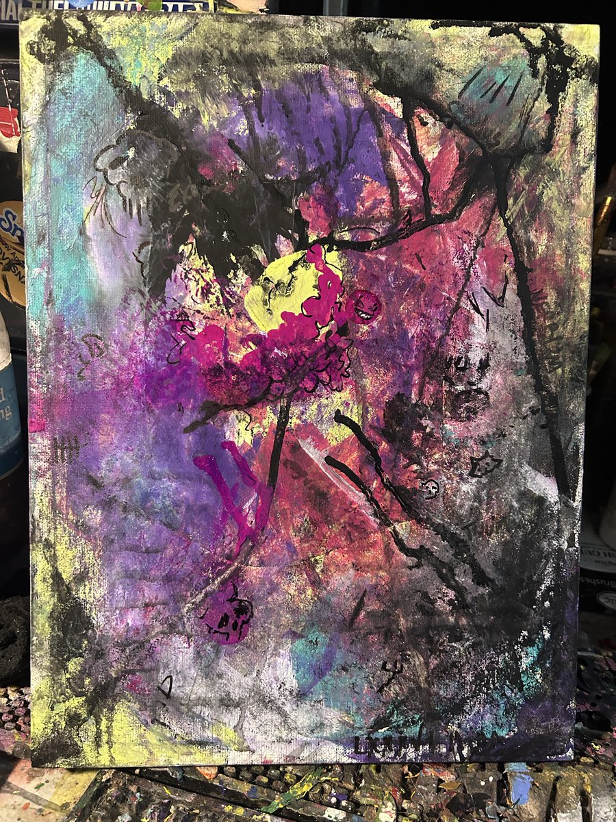 Peat11717's tweet image. This is titled “86,000” it’s another release of emotion of energy of what was inside me. #art #AbstractExpressionism #Painting #AbstractPainting #AbstractArt