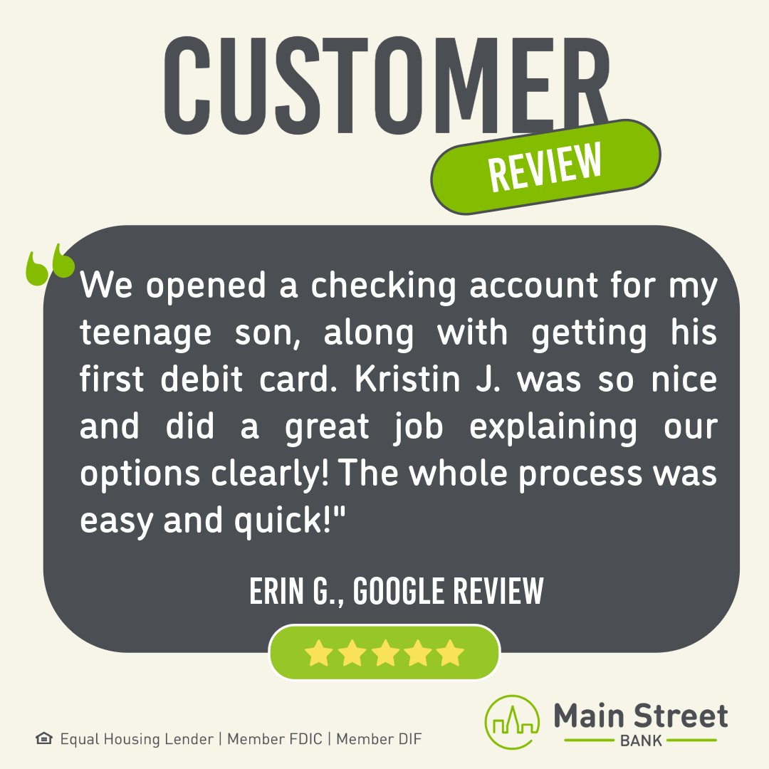 Main Street Bank tweet media