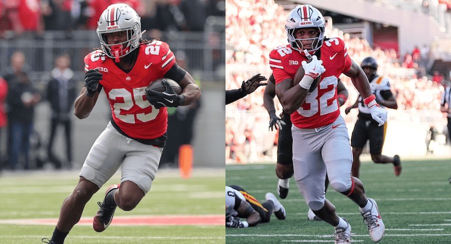 11W's tweet photo. Ohio State running backs coach Carlos Locklyn expects Bo Jackson and Isaiah West to have “tremendous growth” as sophomores after impressive freshman seasons.

“My expectation is for both of them to be elite this year,” Locklyn said. https://t.co/IvoVhjYXa0 https://t.co/cmWsVhPuwU