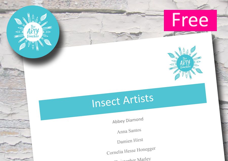 ArtyTeacher's tweet image. This free download is a useful list of insect artists.

buff.ly/xPenK5x 

#TheArtyTeacher #arted #artsed #ArtEducation #arteducator #ArtTeacher #HighschoolArt #MiddleschoolArt #k12ArtChat #teachart #artlesson