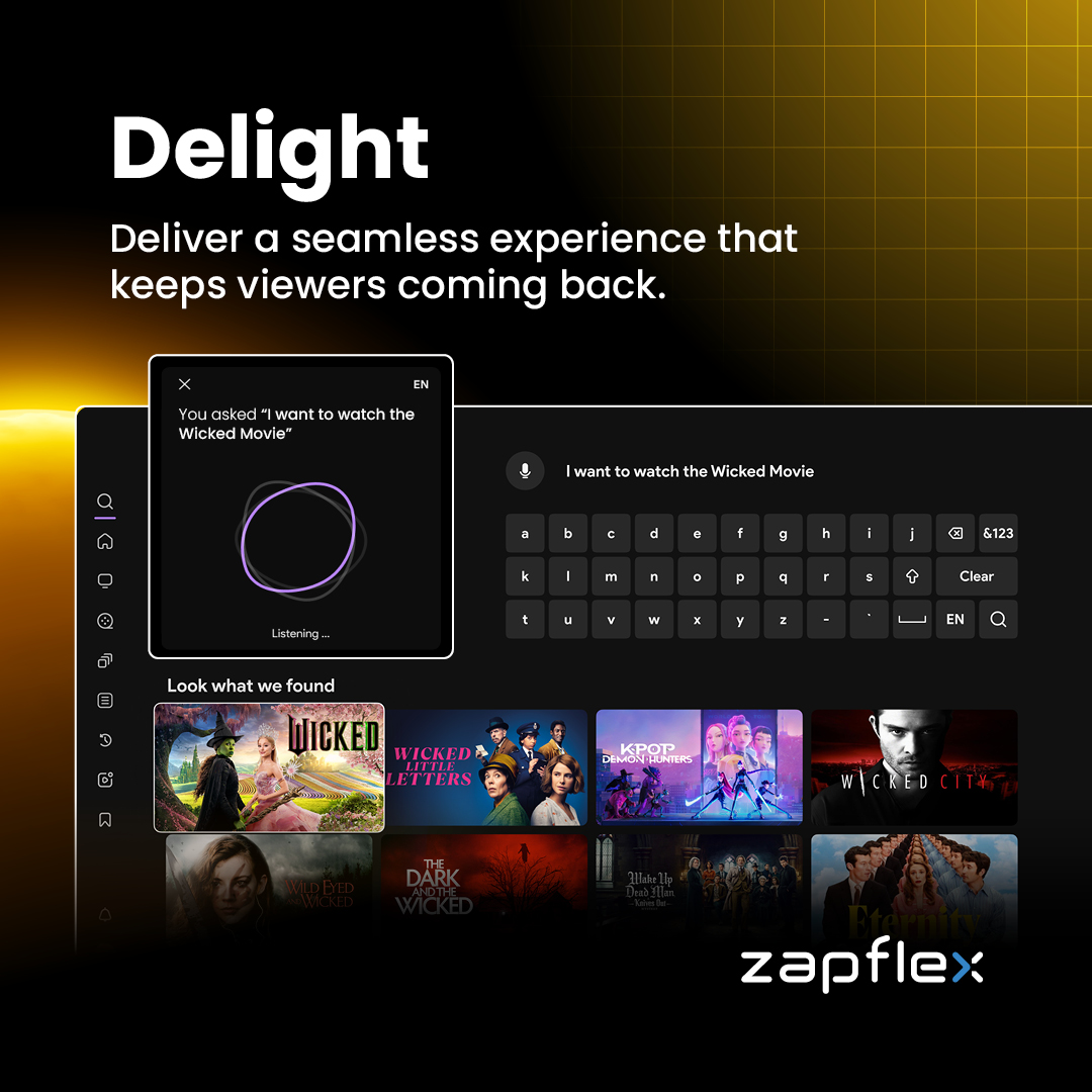 ✨ Delight 📺

Keep viewers coming back for more with a smooth and seamless experience that retains user loyalty.

👉 Find out more about the Zapflex integrated video platform at bit.ly/49bccYP.

#Setplex #Zapflex #OnlineVideoPlatform #VideoStreaming #VideoDelivery