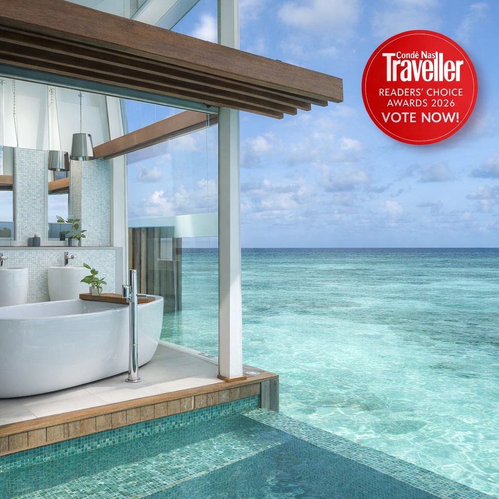 Kandolhu's tweet photo. ✨ A Moment to Celebrate ✨
Kandolhu Maldives is nominated again for the 2026 Condé Nast Traveller UK Readers’ Choice Awards. If our island means something to you, we would appreciate your support 🏝️💙

Vote until 30 June 2026
#KandolhuMaldives #ReadersChoiceAwards #VoteNow https://t.co/DAOZ5FRO5g