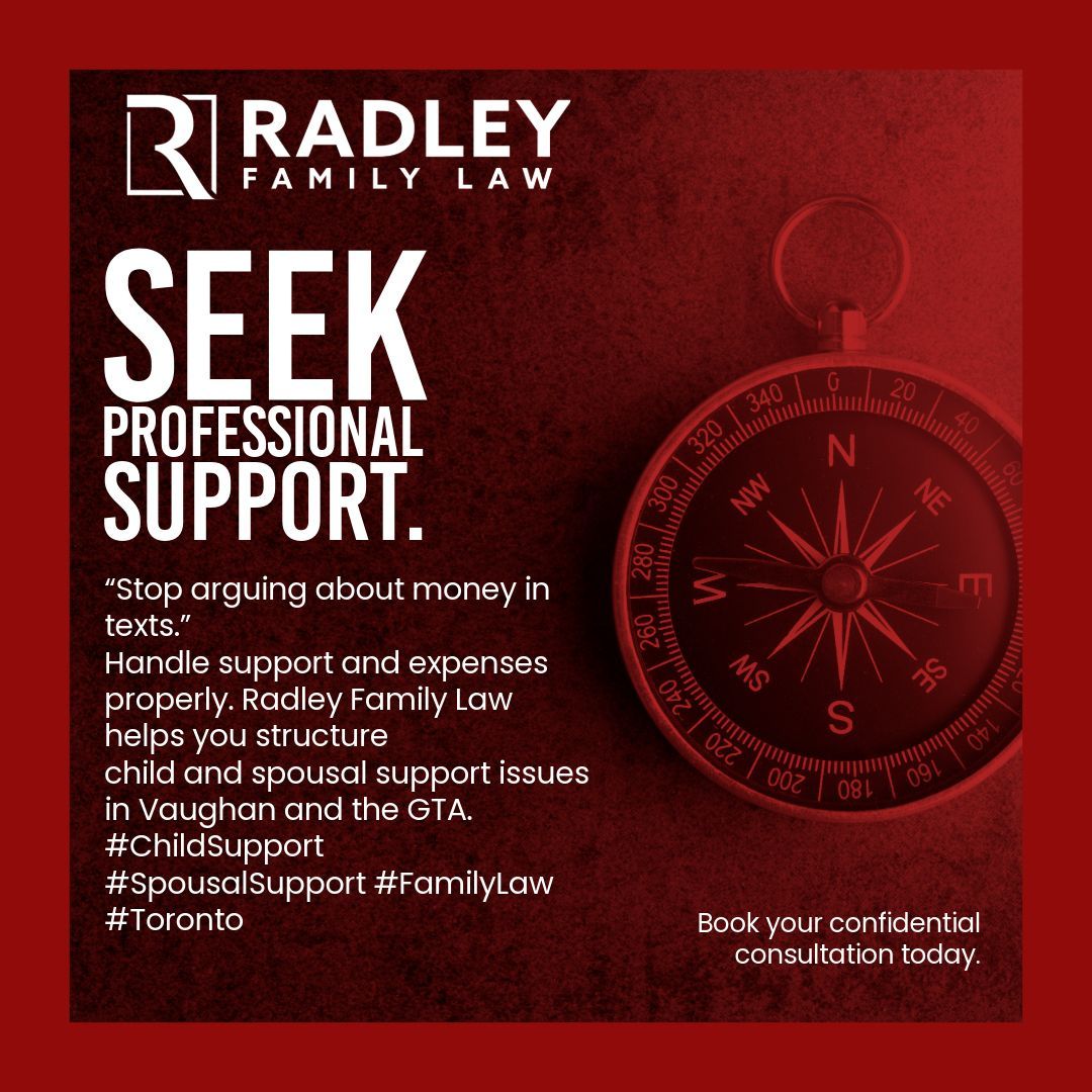 radleyfamilylaw's tweet image. “Stop arguing about money in texts.”
Handle support and expenses properly. Radley Family Law helps you structure
child and spousal support issues in Vaughan and the GTA.
#ChildSupport #SpousalSupport #FamilyLaw #Toronto