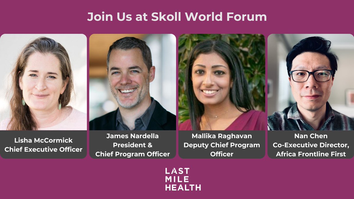 lastmilehealth's tweet photo. We're attending the 2026 #SkollWF in Oxford next week! We'll share insights into our work on health systems strengthening, AI and data systems, and financing for community health. 

Attending in person? Join us at these featured events >> https://t.co/mUgzBTQzjs https://t.co/Uz5kqvuEZL