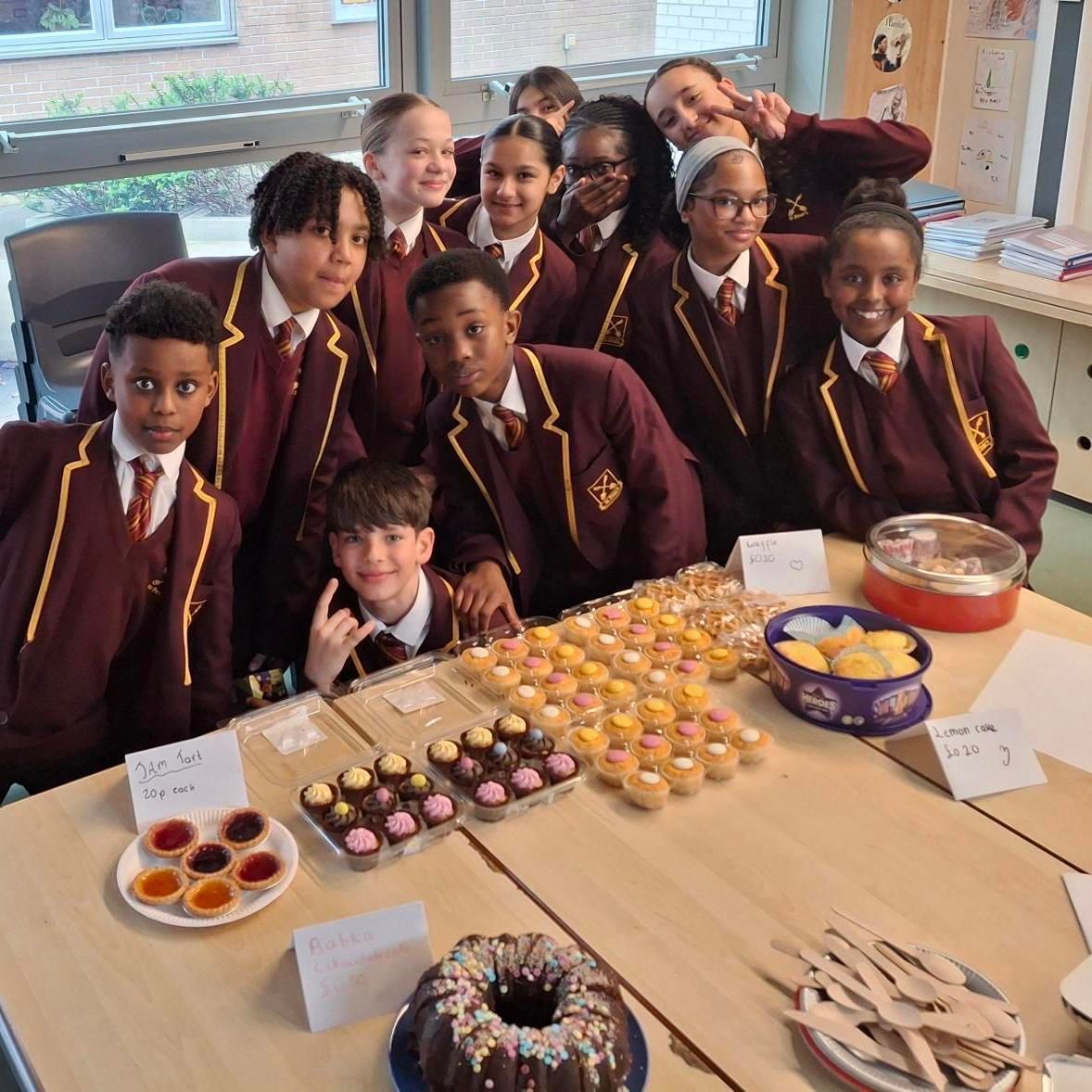 StPetersUK's tweet image. On the Tuesday before half term, our amazing 7B students held a bake and sweet sale for Mary’s Meals 🍰🍬

They raised over £44 – a fantastic effort for a great cause! 👏

Well done, 7B! #Proud #MakingADifference