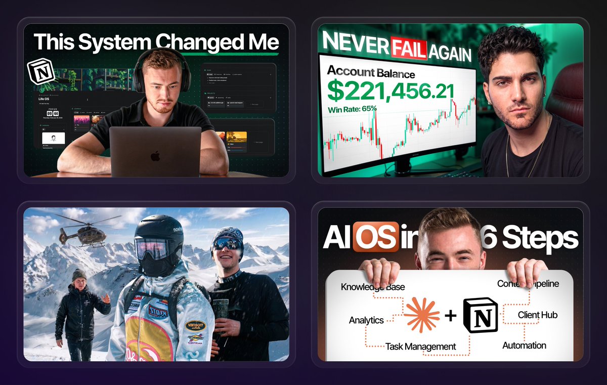 A few recent thumbnails 🔥
Which one do you like the most?   

Design by CliB agency