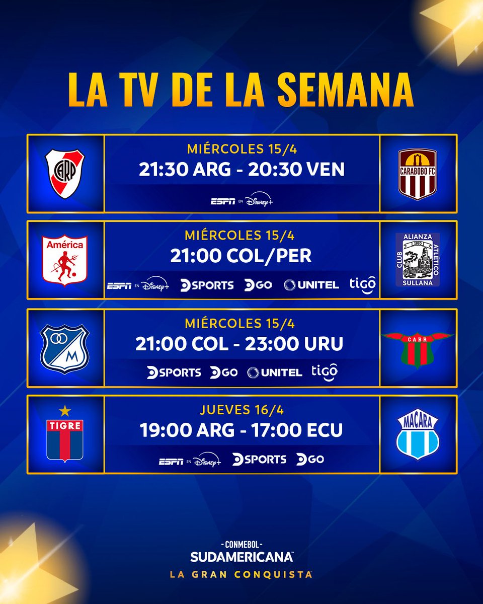 MundoMillos's tweet image. #TV El partido de mañana será transmitido por @DSportsCO 

#Sudamericana #LaPreviaConMundoMillos