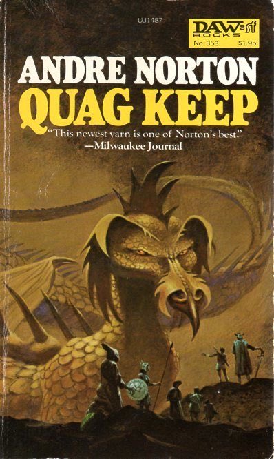 Cthulhu_Coffee's tweet image. Quag Keep is a landmark fantasy novel by the legendary Andre Norton, published in 1978. 

First to be set in Greyhawk

Predecessor to #litrpg 

It holds a special place in gaming history as the very first novel inspired by #DungeonsandDragons and the first to be set in Gary