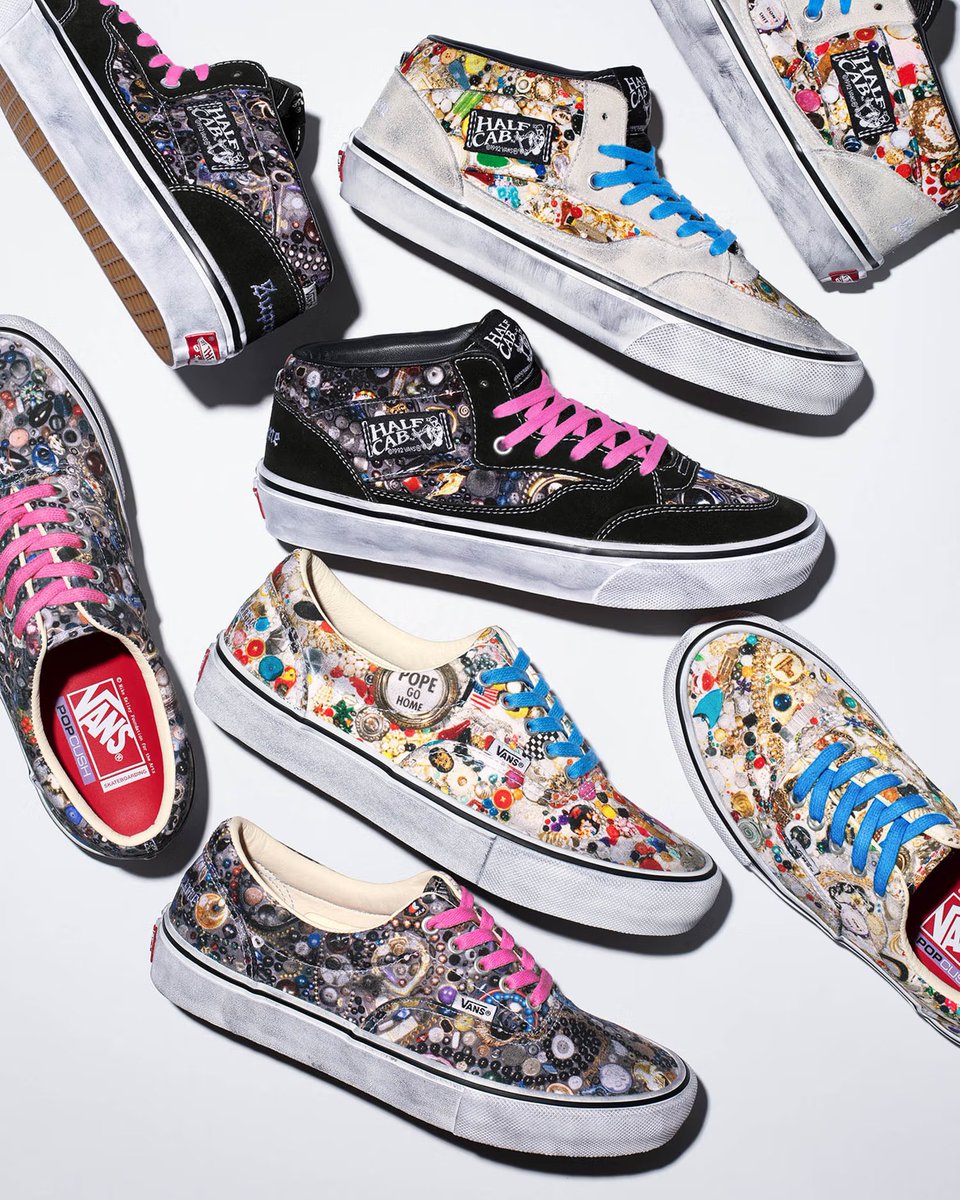 nicekicks's tweet image. Mike Kelly x Supreme x Vans collection is releasing on April 16 😳