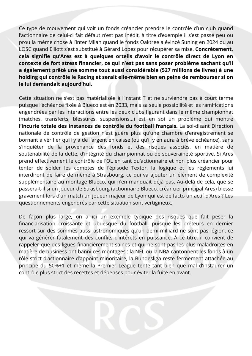 Fédération Supporters RCS tweet media