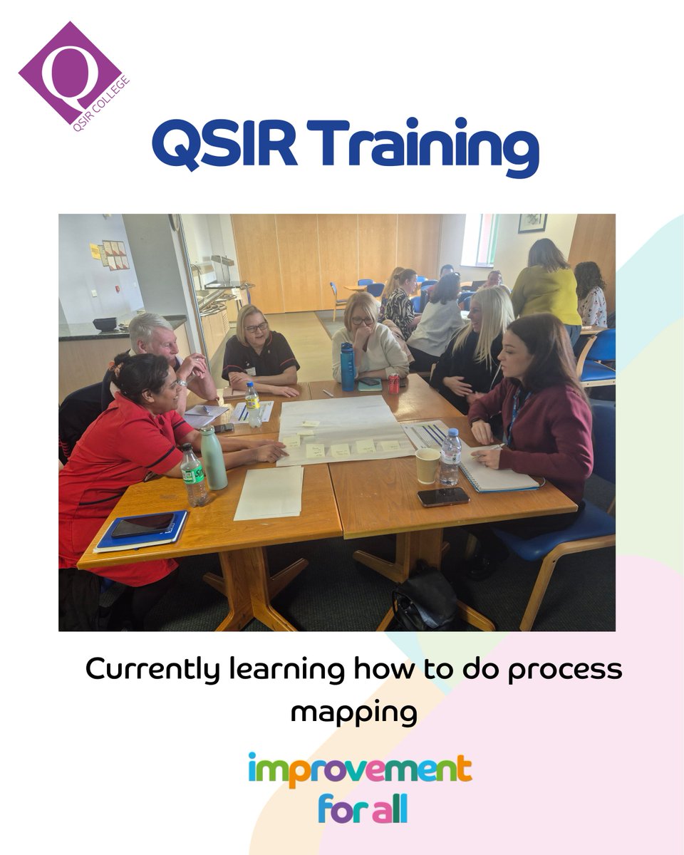 WUTHImprovement's tweet image. Hands‑on learning during QSIR F training at Arrowe Park Hospital 👏
Colleagues mapping out the process of making a cup of tea ☕ using post‑its - a simple exercise that highlights variation and opportunities for improvement.
#QSIR #IFA #QualityImprovement #ProcessMapping #NHSQI