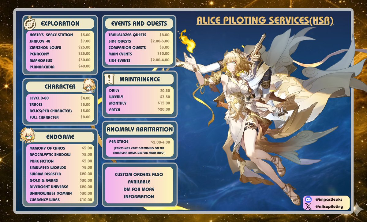 Alice 🐈/ Genshin/ Hsr/Wuwa/ zzz pilot/+7proofs tweet media