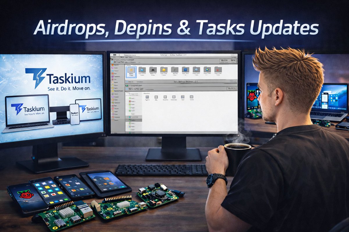 EdCriptoFi's tweet image. Time to level up your crypto game. 🆙
Don't sleep on the next wave of opportunities.

👑Here's a curated list with 23 high-potential plays: fresh airdrops, new bounty programs, DePINs, and early-stage projects worth your attention.

Follow the thread 🧵
#Airdrops #Testnet #Depin