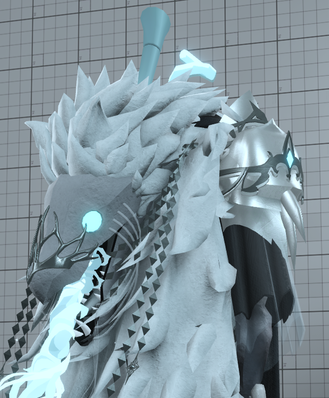 V1kov_'s tweet image. anyway.... i made another kyrsgarde on pine ridge rp LOL 
chilly fella this time..

Glacial Glorybearer Kyrsgarde! also the lionfish head is a sheath bag for the kyrswinter
