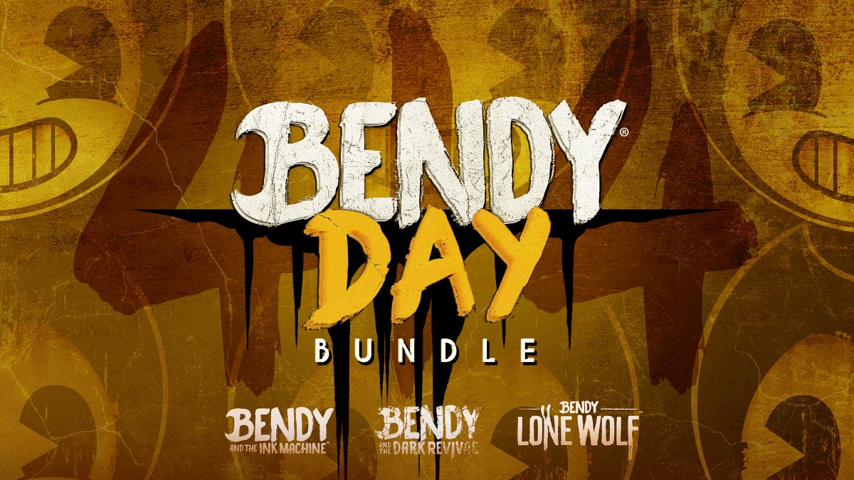 Bendy's tweet image. A ridiculous 414 Bundle is available TODAY ONLY on Steam … ends at 4:14 PM EST!! 🖤
🔗👇

#BENDY