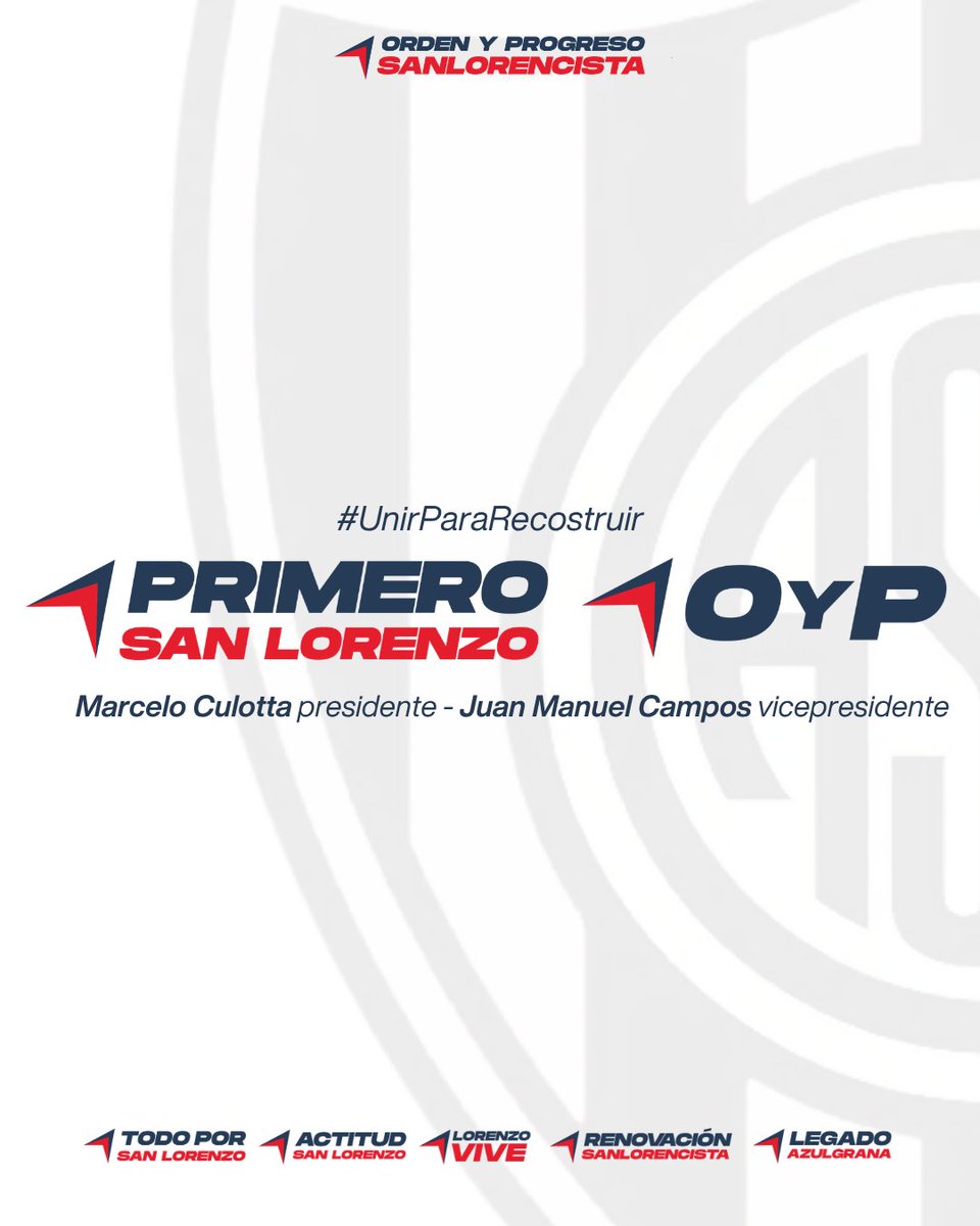 primerosanlore's tweet photo. ¡Lista confirmada! Ya son oficiales los 20 nombres de nuestra lista que competirán en las elecciones. Compromiso, unidad, profesionalismo y capacidad de gestión para reconstruir nuestro club. Conocé a nuestros candidatos: https://t.co/AK2tuGUgMa

#UnirParaReconstruir https://t.co/SHl3anD0KM