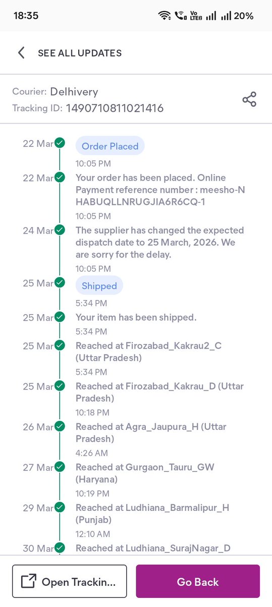 zatch188's tweet photo. Worst experience with Meesho 😡
Ordered on 22 March, delivered 30 March item was broken &amp; unusable.
Placed a return but still no pickup!
Customer support keeps saying “system issue” &amp; disconnects calls.
Totally disappointed. #Meesho #CustomerExperience 

@Meesho_Official https://t.co/KxDyFLdYBt