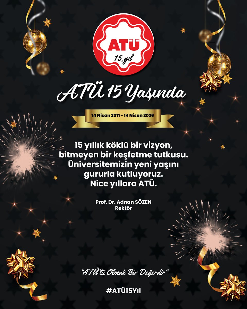 atukurumsal's tweet image. Burası bizim kampüsümüz, burası bizim geleceğimiz! ATÜ 15 yaşında, heyecanımız ilk günkü gibi taze. #atu #atü15yıl #adana