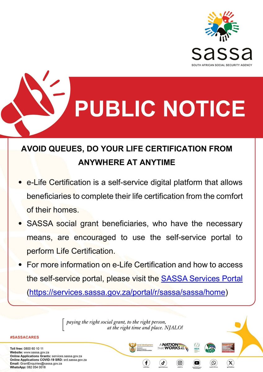 SASSA tweet media