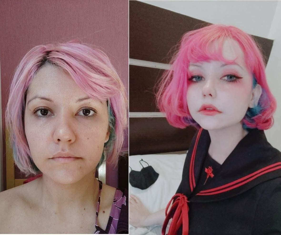 goldorobinho's tweet image. Meu mundo caiu! Eu achava q a Leticia Shirayuki tinha uma pele branquinha e olhos azuis! Eu achava q ela tinha um rosto Kawaii de anime! Agora oq vou fazer? A minha vida n faz mais sentido! 😭