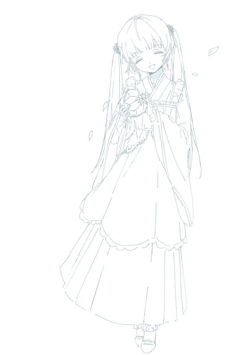 最爱的77酱给我画的圣奈酱…😌🌸