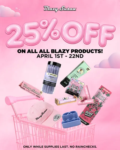 Looking To Restock Rolling Essentials?

This is your chance to re-up and save big on ALL things Blazy Susan!

Rolling papers, cones, trays, and more ALL at 25% OFF! 🔥

Shop now: thecloudsupply.com/Blazy420

#TheCloudSupply #Sale #fourtwenty #BlazySusan #promo #discount #wholesale